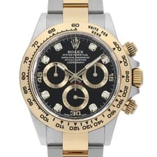 ROLEX Cosmograph Daytona 8P diamond 116503G black Gold Circle Random Number ...