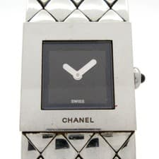 CHANEL Matelasse H0009 Silver Women's Wrist Watch