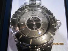 CHANEL WOMEN'S WATCH QUARTZ CERAMIC DIAMOND SAPPHIRE J12 H2909 NEW