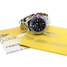 BREITLING SUPER OCEAN A17360 42mm SS Black Dial Automatic Date #C472