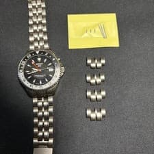 Seiko Flightmaster 5M45-6A50 Kinetic Chronograph Men's Watch Box Papers