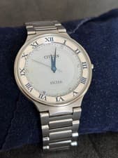 Citizen Exceed SomethingBlue Eco-Drive Quartz Watch 36mm Titanium Used