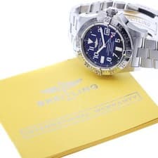 BREITLING AVENGER SEAWOLF A17330 44mm SS Black Dial Automatic Date #C378