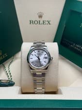 Rolex Datejust 31 Silver Index Dial Stainless Steel Smooth Bezel Oyster Bracelet