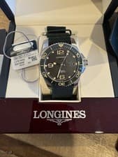Longines Hydroconquest green 41mm L3.781.4.05.2 dive watch nato