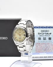 SEIKO RED Alpinist 4S15-6000 SCVF007 7 Automatic Men's Watch ivory Dial