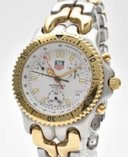 Vintage [NEAR MINT] TAG HEUER S/el CG1120-0 Chronograph 39mm Men's Qz Watch