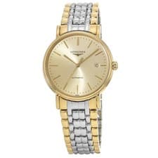 New Longines Presence Automatic Champagne Dial Two Men's Watch L4.921.2.32.7