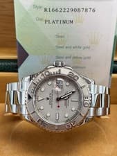 Rolex Yacht-Master Platinum Bezel 40mm Automatic Watch 16622 - Full Set