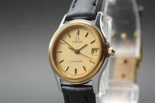 Vintage 1985 Omega Seamaster Linen Textured Dial Ref.596.0073 Ladies [Near Mint]