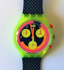 SWATCH CHRONO Grand Prix SCJ101 New Mens Unisex Quartz Watch 34 mm