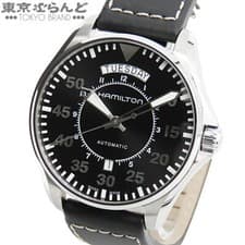 HAMILTON Khaki Aviation Pilot H646150 SS Leather Pilot Day Date Automatic Watch