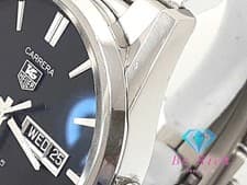 TAG HEUER Carrera Caliber 5 Automatic Men s Watch Day Date WAR201 A Black Silver