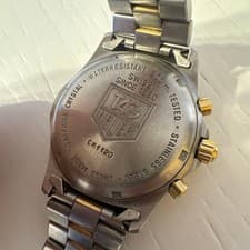 TAG Heuer 200M Professional CK1120 Quartz Chronograph Watch Black Gold Dial