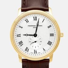[w/Box] Frederique Constant FC220/245X4S25/6 Gold Small Second Quartz Men Watch