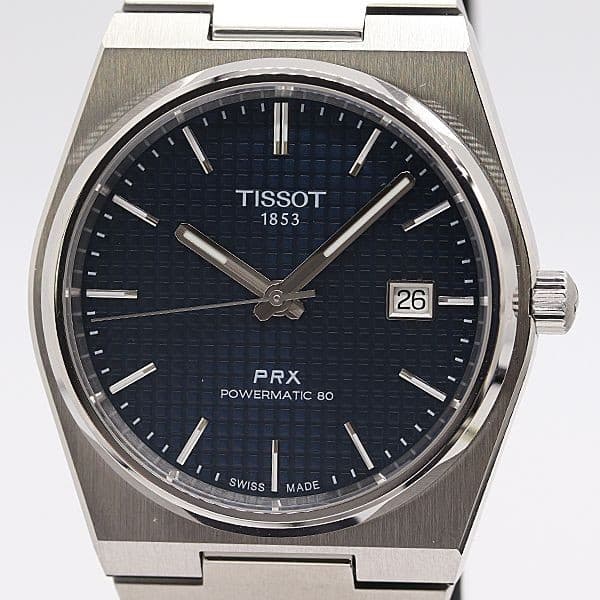Tissot PRX Automatic Blue Dial Mens Wristwatch wrist 18cm T1374071104100