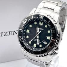 Citizen ProMaster Diver EcoDrive E168 200m Watch Stainless Silver Genuine
