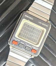 Seiko Data UC-2000 UW01-0010 computer digital watch 1980s new battery