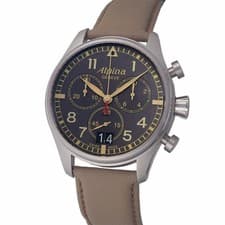 Alpina StarTimer Chronograph AL372X4S26 Men's SS Gray Watch From Japan