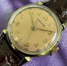 Hamilton Secometer B Vintage Manual Wind 10K Gold Filled 748 Movement Serviced