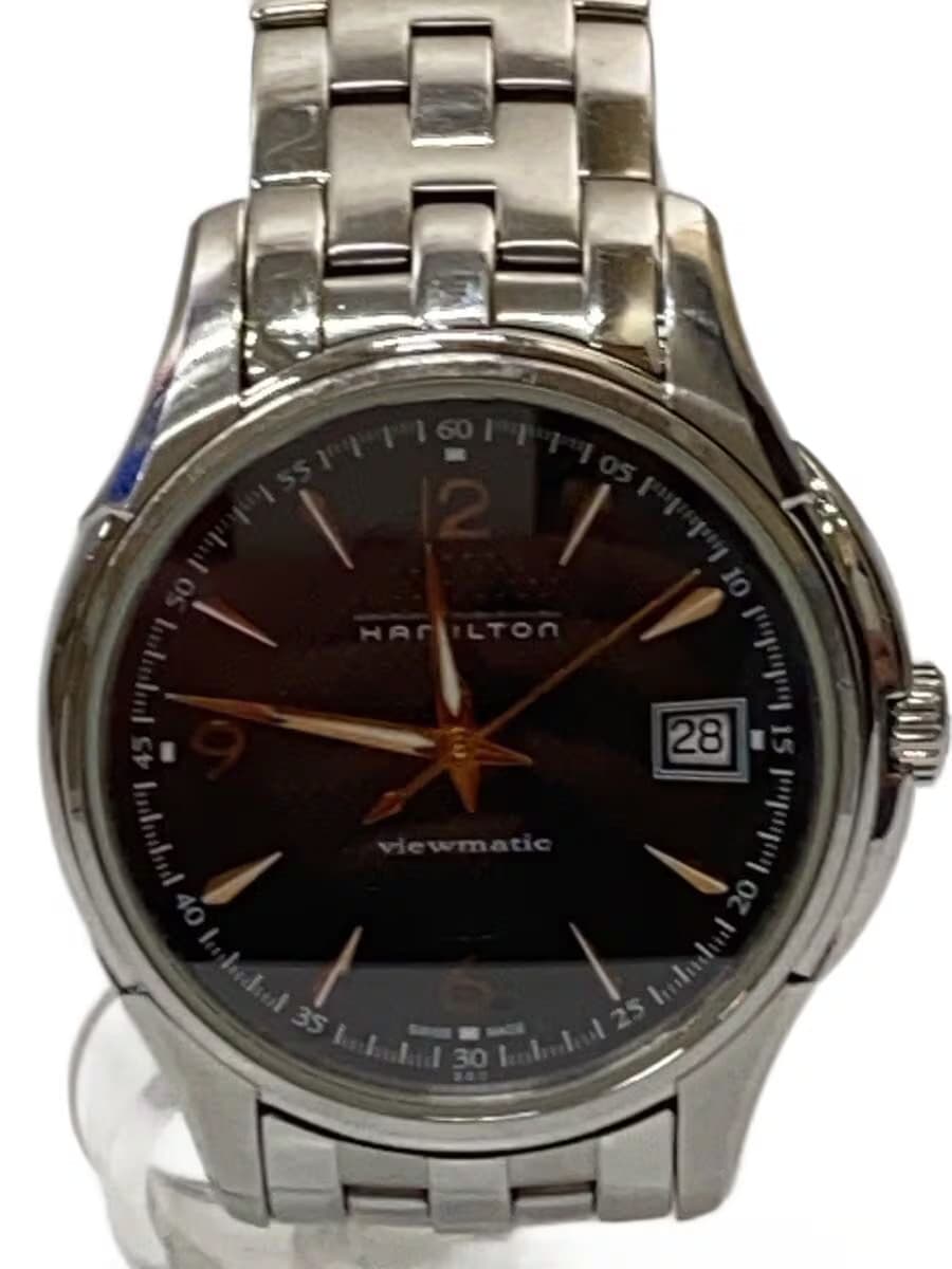 HAMILTON Jazzmaster Automatic Watch Analog Stainless BLK SLV H324550