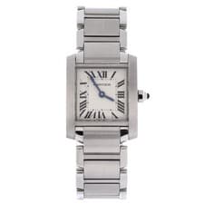 Cartier Tank Francaise Quartz Watch Stainless Steel 20