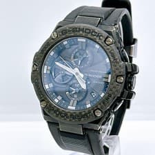 Casio G Shock G Steel GST B100 Carbon Bezel Solar Bluetooth Wristwatch Mens