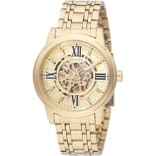 Invicta Men's Watch Objet D Art Automatic Gold Tone Skeleton Dial Bracelet 69129
