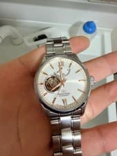 Orient Star RK-AT0024S Automatic Wristwatch Open Heart Power Reserve Silver