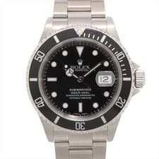 Rolex SUBMARINER DATE 16610 SS SS AT black dial