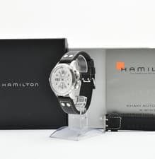 Rare [MINT] Hamilton Khaki H776560 X-Wind Chronograph Automatic White From JAPAN