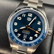 TAG Heuer Autavia GMT COSC WBE511A.BA0650 Blue Dial Automatic 42mm Watch