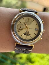 Chronograph Moonphase Automatic Valjoux 7758 Wyler Vetta Mens 40mm Swiss Made