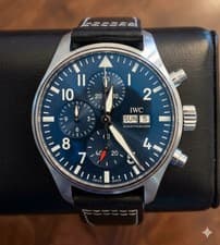 IWC Pilot's Watches Blue Men's Watch IW378003 Int’l Warranty