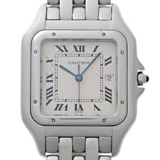 Cartier W25032F5 Panthere Figaro LM Mens Watch Quartz Classic Gold Steel
