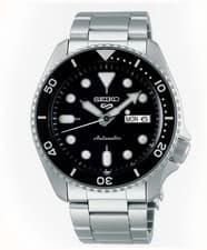 Seiko 5 Sport Automatic Watch SRPD55K1 BlackDial Stainless Steel Men's Watch