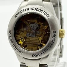 Shadow Skeleton Watch 5000 Limited Edition SNOOPY Collection Manual Black FROM J