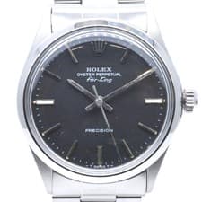 ROLEX Air-King 5500 Automatic 34mm Black Dial Stainless Steel Watch