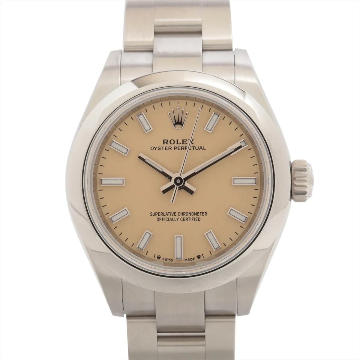 Rolex Oyster Perpetual 28 276200 SS SS AT Beige dial