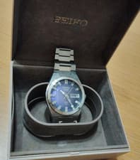Seiko VANAC Automatic Wristwatch with Blue Dial, Box Included Japan #1