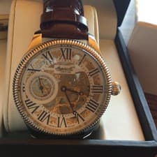 INGERSOLL WATCH IN8210 RBL AUTOMATIC 46MM RARE VINTAGE WRISTWATCH ROMAN NUMBERS