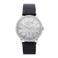 A. Lange & Sohne Saxonia White Gold Diamond Automatic 37mm Watch 840.029