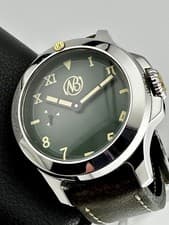 ENNEBI FONDALE 9705 VINTAGE SOLO TEMPO MILITARY GREEN DIAL LIMITED EDITION 2/33