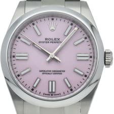 ROLEX Oyster Perpetual 41 Watch Candy Pink 134300 Stainless Steel mensWatch ...