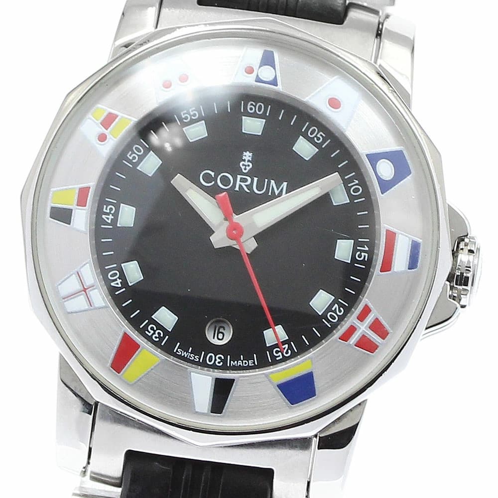 Corum Admirals Cup Lady Quartz Watch B Condition From Japan