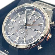 CITIZEN ATTESA Black Titanium Solar Radio-Controlled Watch AT8185-62E