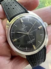 Vintage Omega Seamaster Cosmic - Rare Black Crosshair Dial - Cal 601, Ref 135017