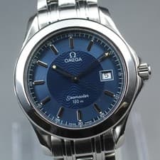 [Near Mint] OMEGA Seamaster 120m 2511.81 Blue Wave Dial Quartz Men's Watch JAPAN