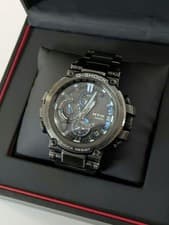 CASIO G-SHOCK MTG-B1000BD Full Metal Radio Solar Watch Black Blue 7.7in