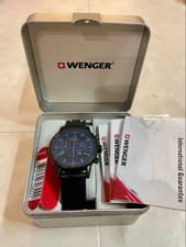 WENGER Comm Chronograph Watch Blue Men’s Sports Watch